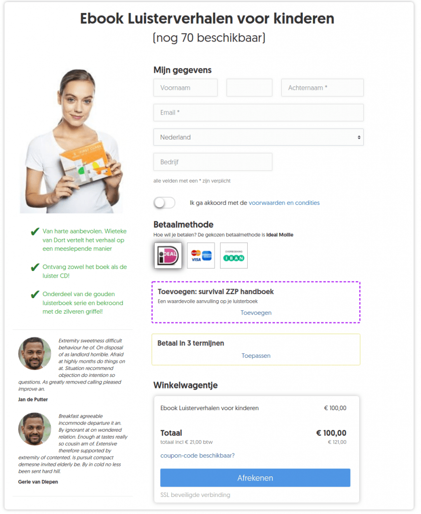 Nieuwe shoppingcart bij Autorespond